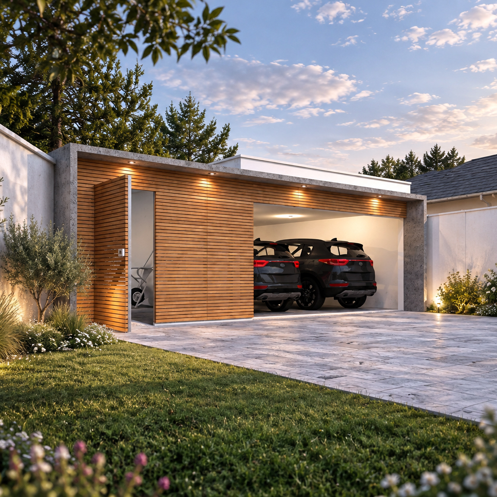 maison 31 -Les-Essarts-le-Roi vue sur le garage double